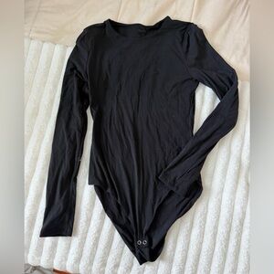 ReoRia Black Long Sleeve Bodysuit